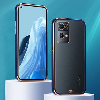 Pikkme Oppo Reno 7 Pro 5G Chrome blue mobile back cover – photo 3