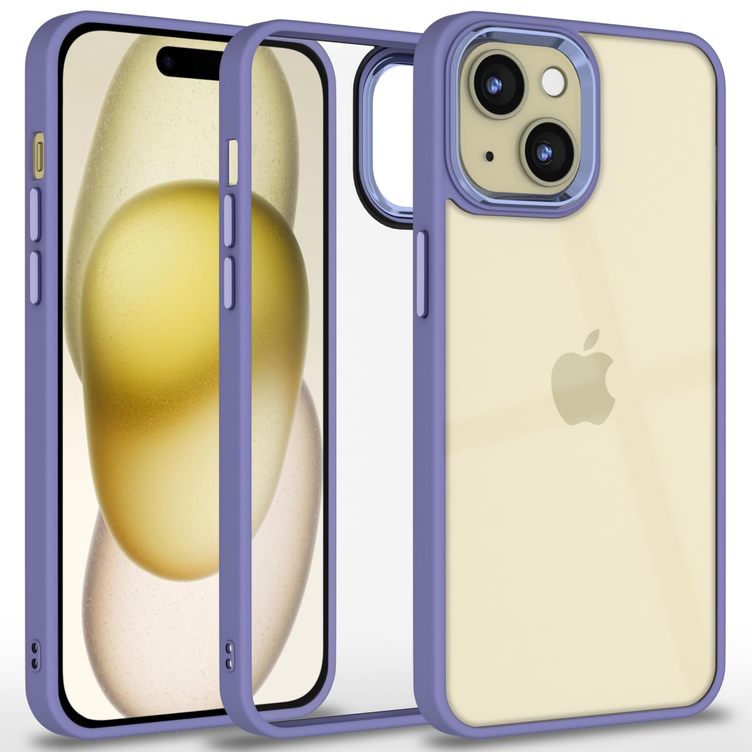Pikkme iPhone 15 Chrome purple back cover