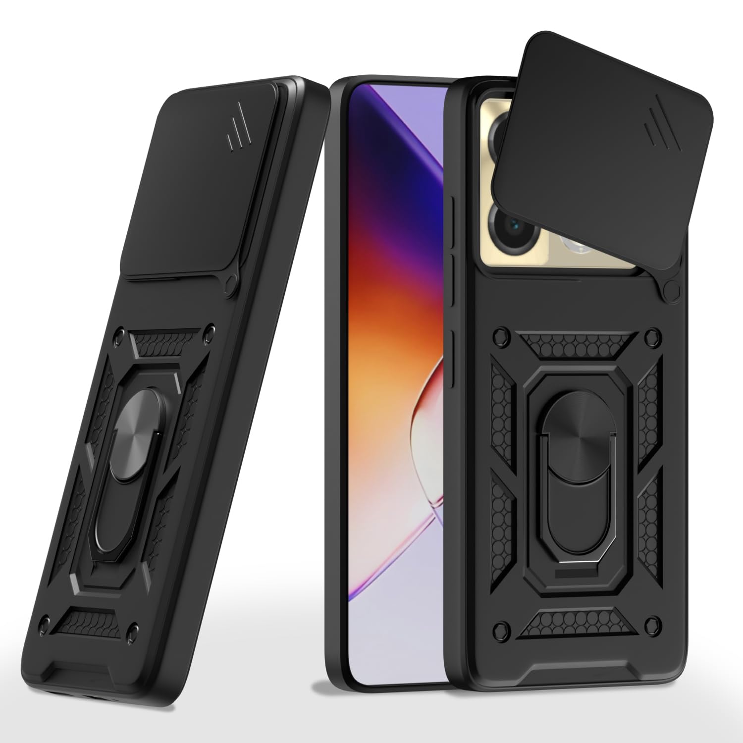 Black mobile back cover for Infinix Note 40 Pro 5G/360 – Pikkme