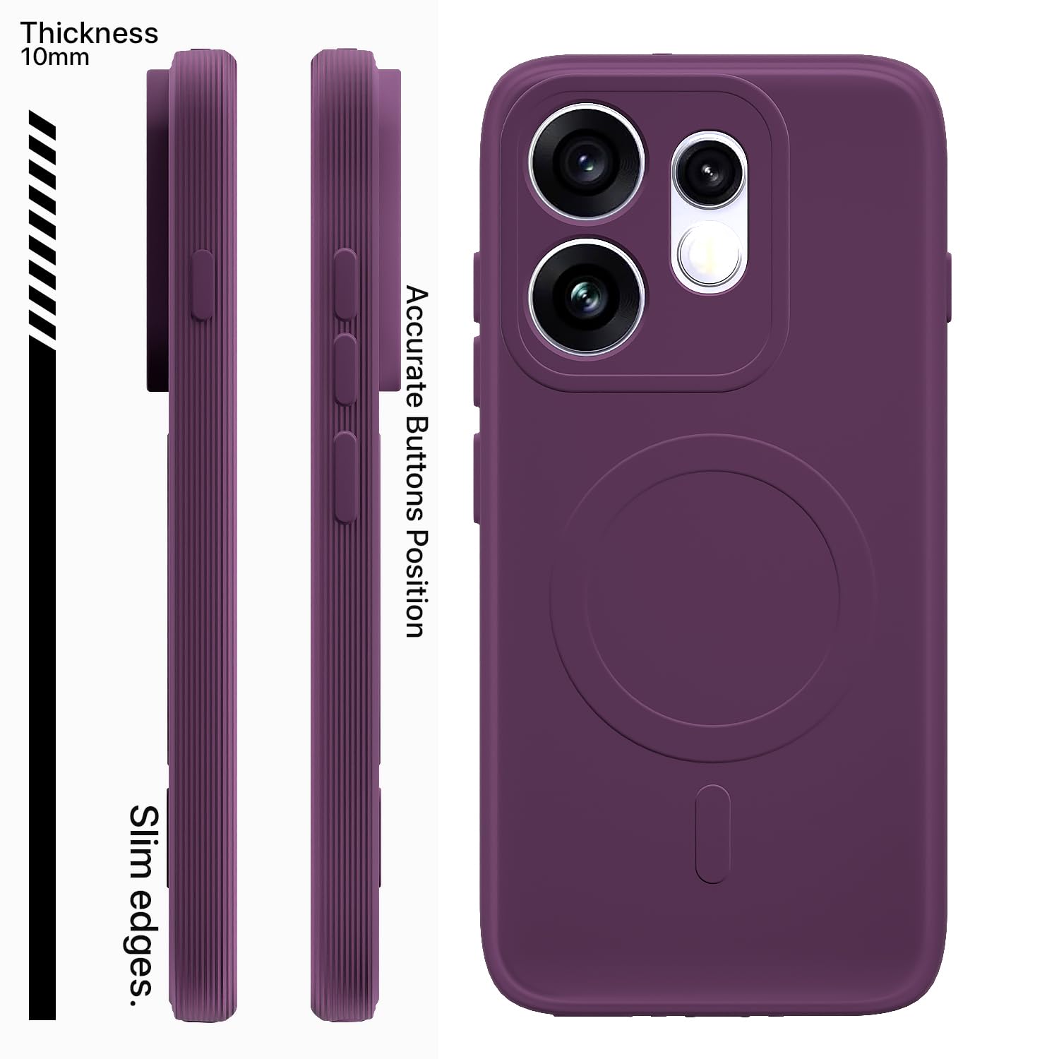 Pikkme purple back cover for Oppo Reno 16 5G – photo 3