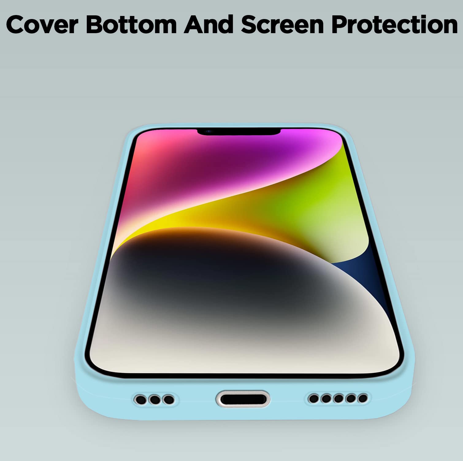 Pikkme sea blue Soft Silicone mobile cover for iPhone 14 Plus – photo 7
