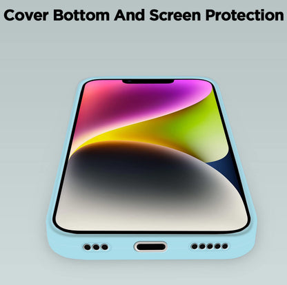 Pikkme sea blue Soft Silicone mobile cover for iPhone 14 Plus – photo 7