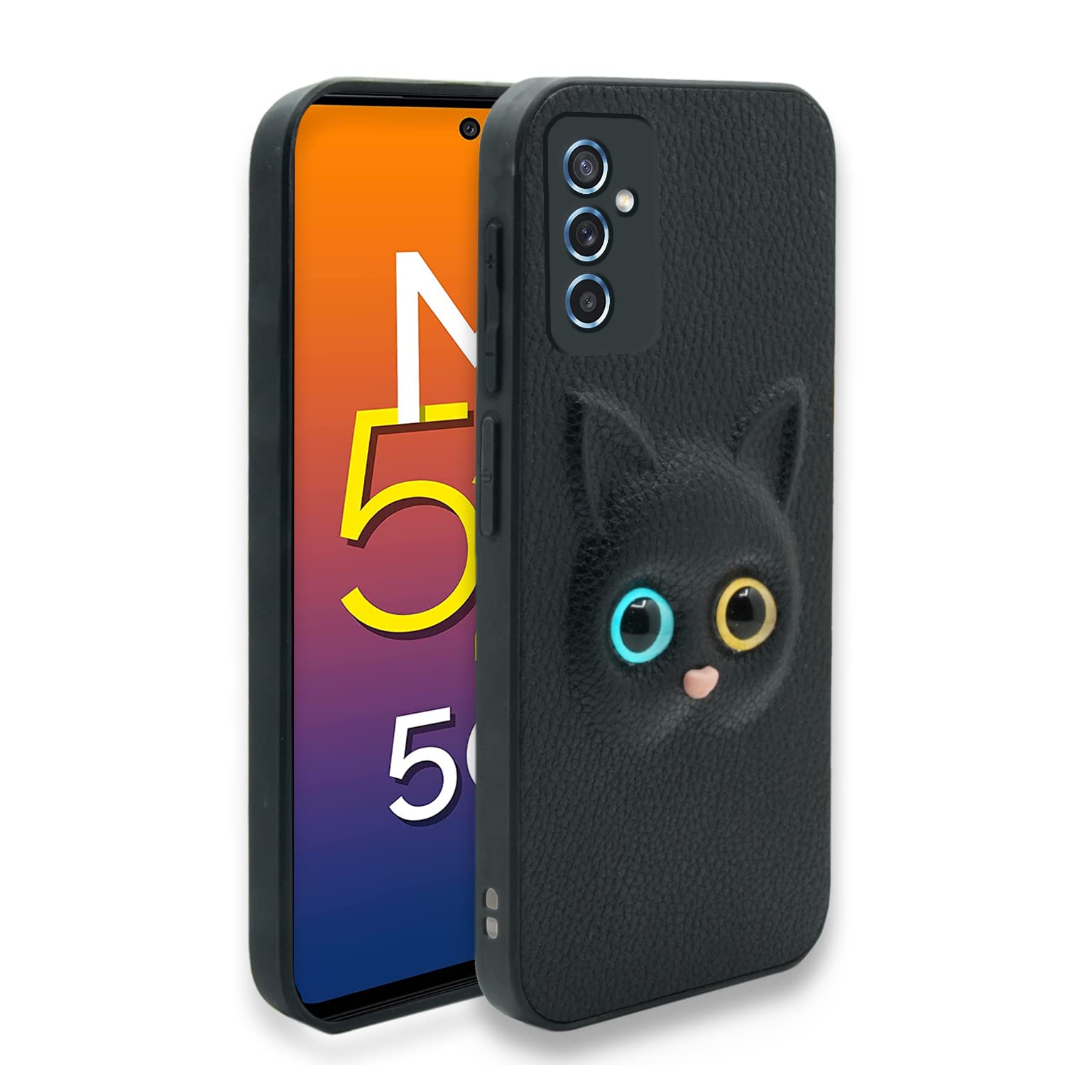 Black phone cover for Samsung M52 5G – Pikkme