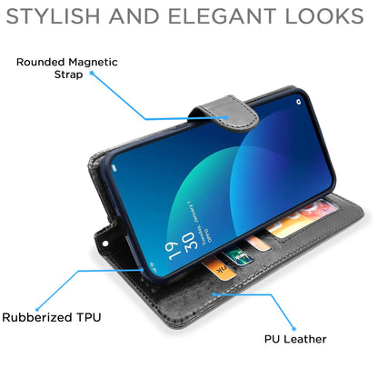 Pikkme Oppo F11 Pro Wallet black mobile flip cover – photo 5