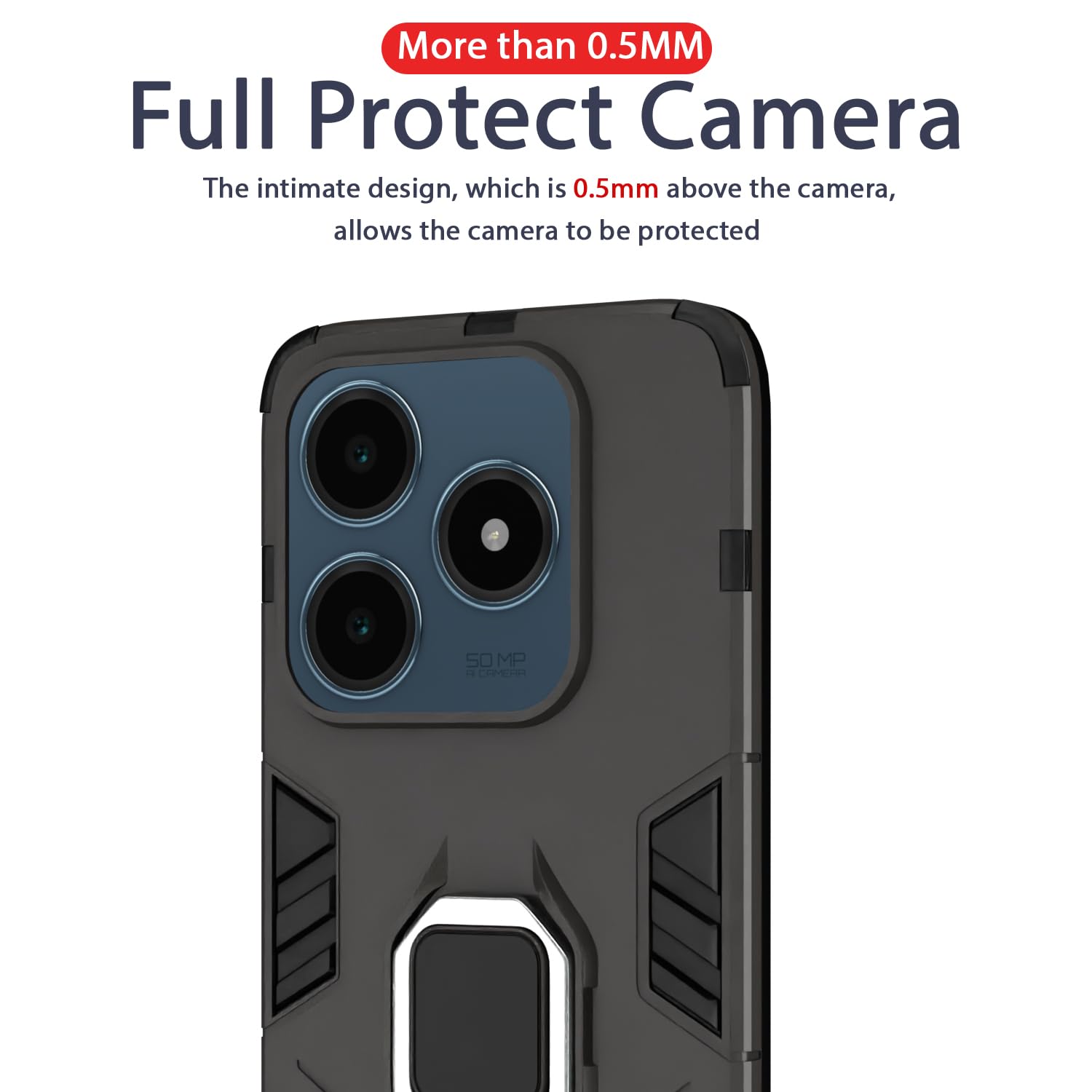 Realme C63 4G Tough Armor phone cover in black by Pikkme – photo 7