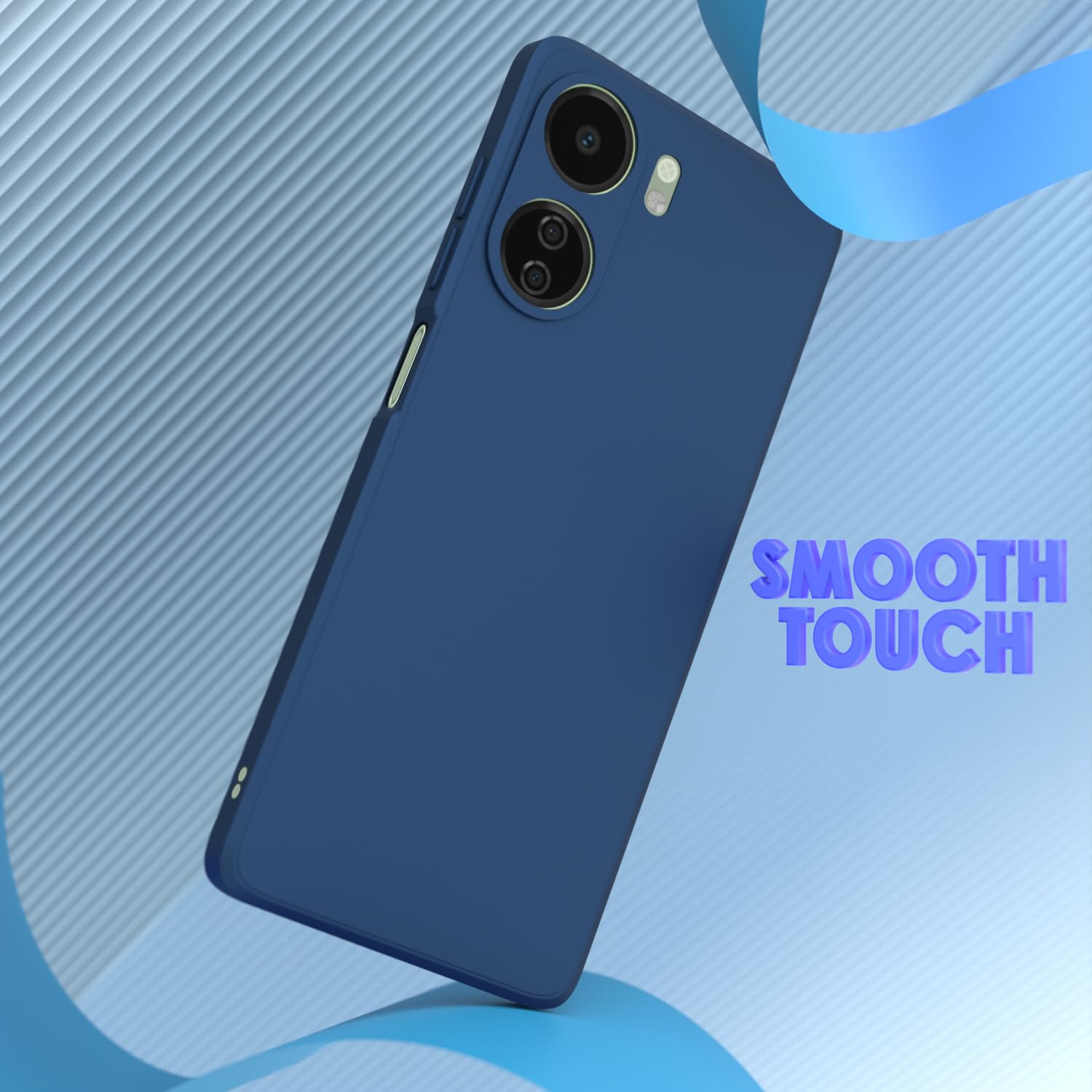 Pikkme Redmi 13C 4G Liquid Silicone blue mobile cover – photo 7