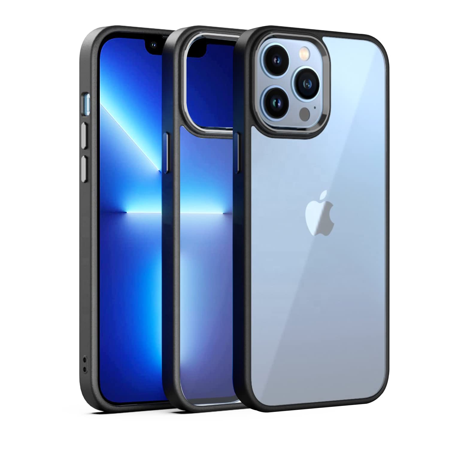 Pikkme iPhone 13 Pro Max Camring Back Cover (Black)