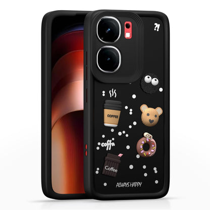 Pikkme black back cover for iQOO Neo 9 Pro 5G/3D