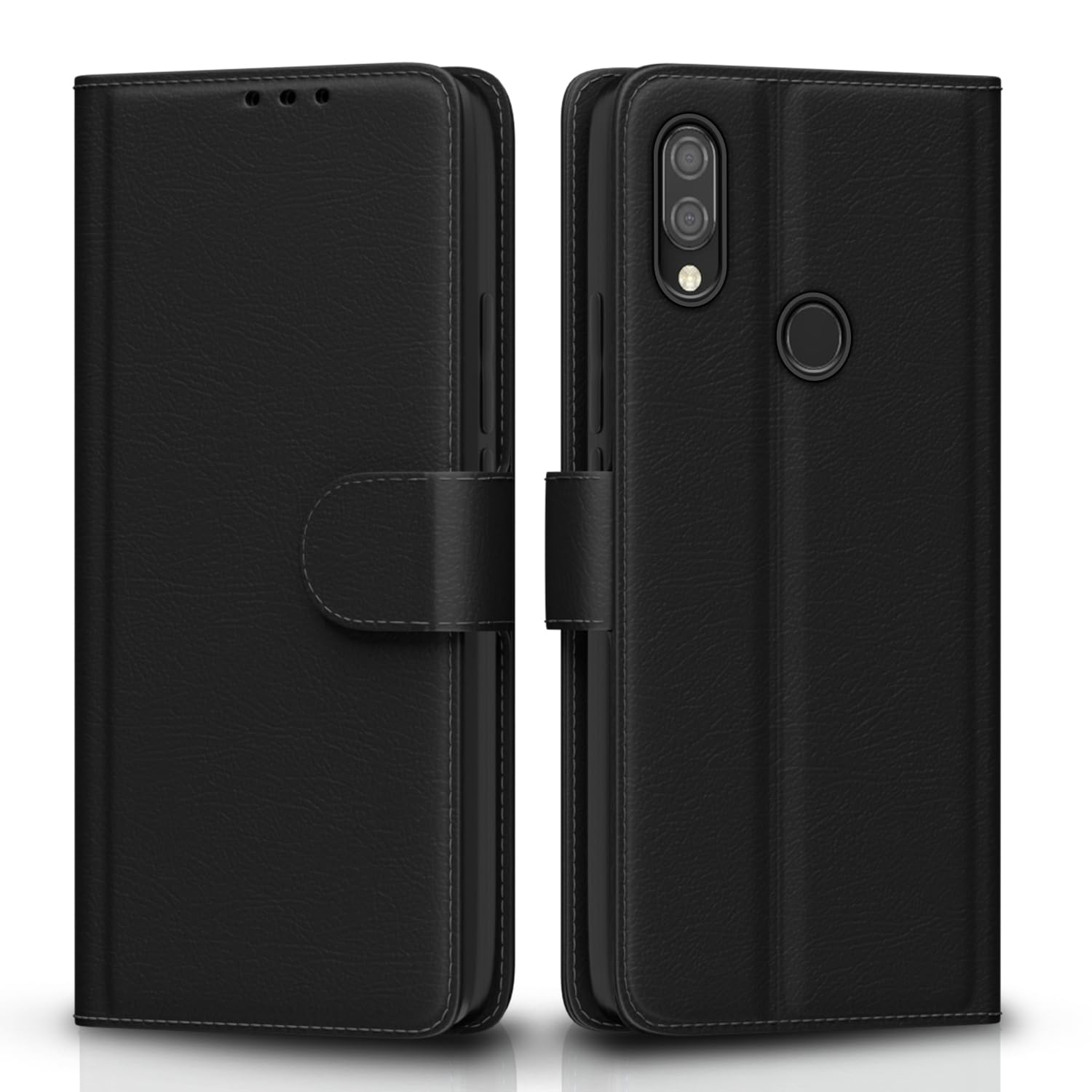 Pikkme black Wallet flip case for Redmi 7/Y3