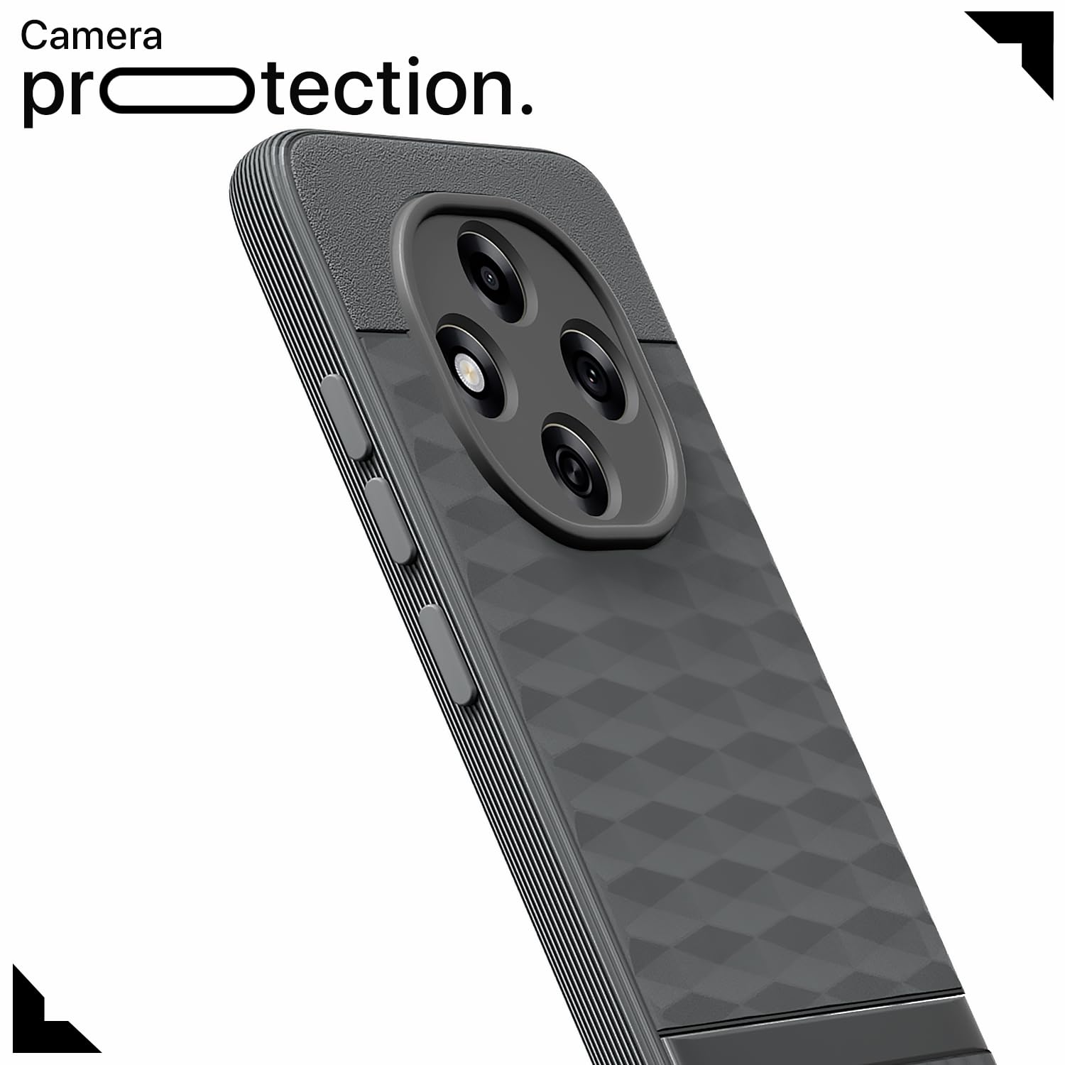 Oppo F31 Pro 5G Silicone mobile back cover in grey by Pikkme – photo 5
