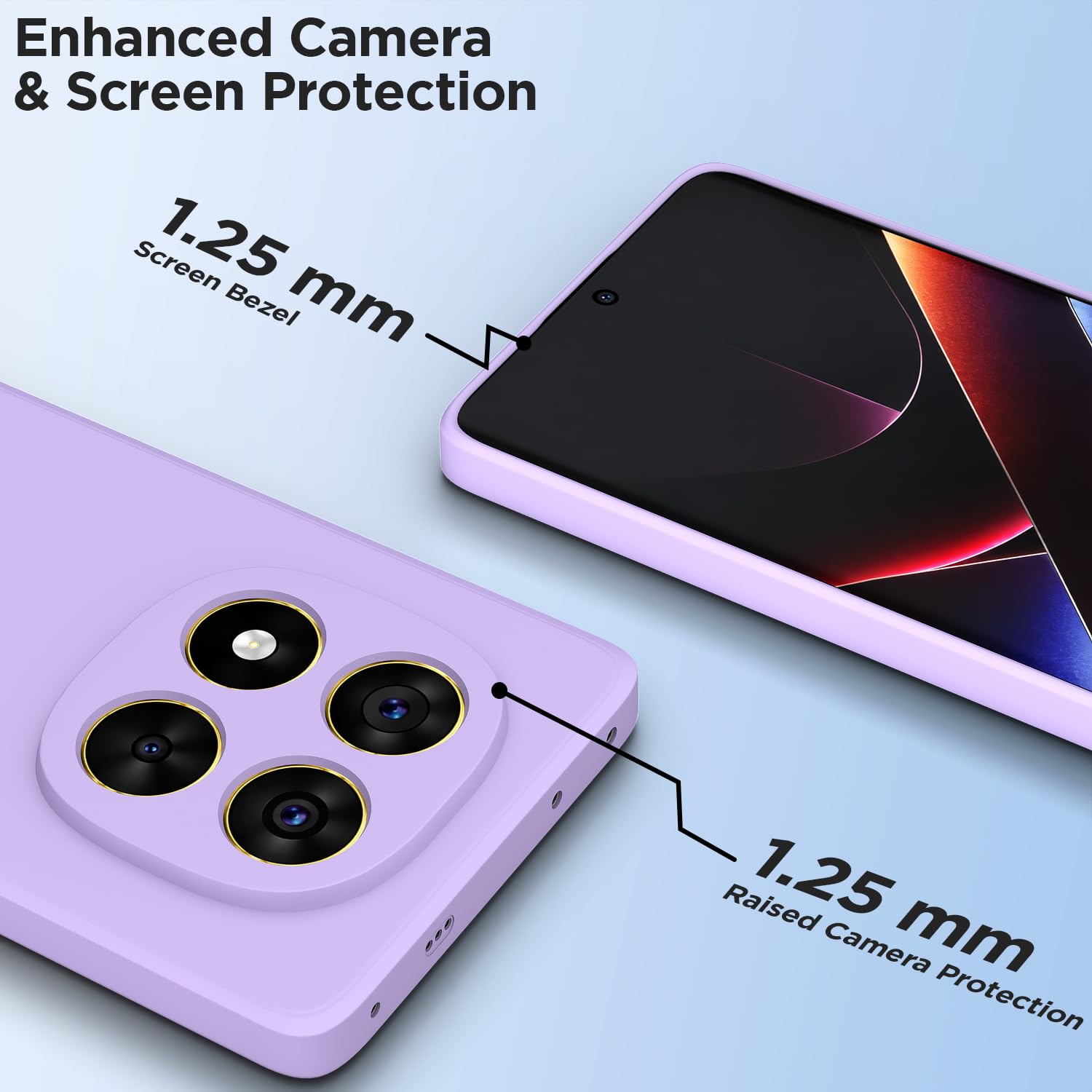 Pikkme purple mobile back cover for Poco X7 5G – photo 2