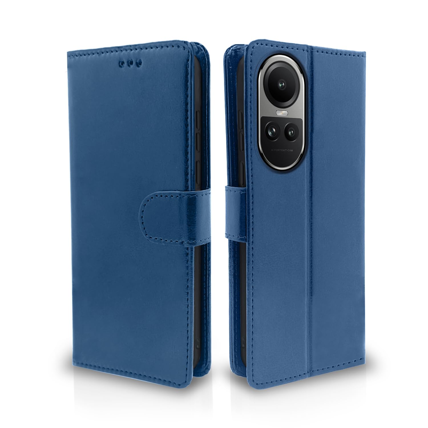 Oppo Reno 10 5G flip cover in blue by Pikkme