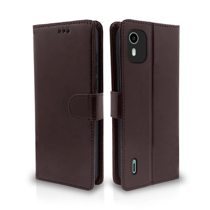 Pikkme coffee Wallet wallet flip cover for Nokia C12/C12 Pro