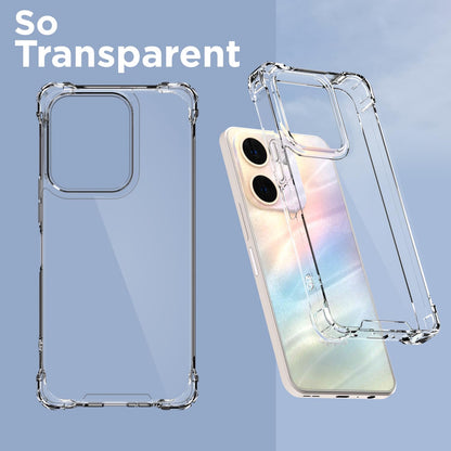 Pikkme Oppo A5x  PC + TPU Crystal Clear Transparent Back Cover (Transparent)
