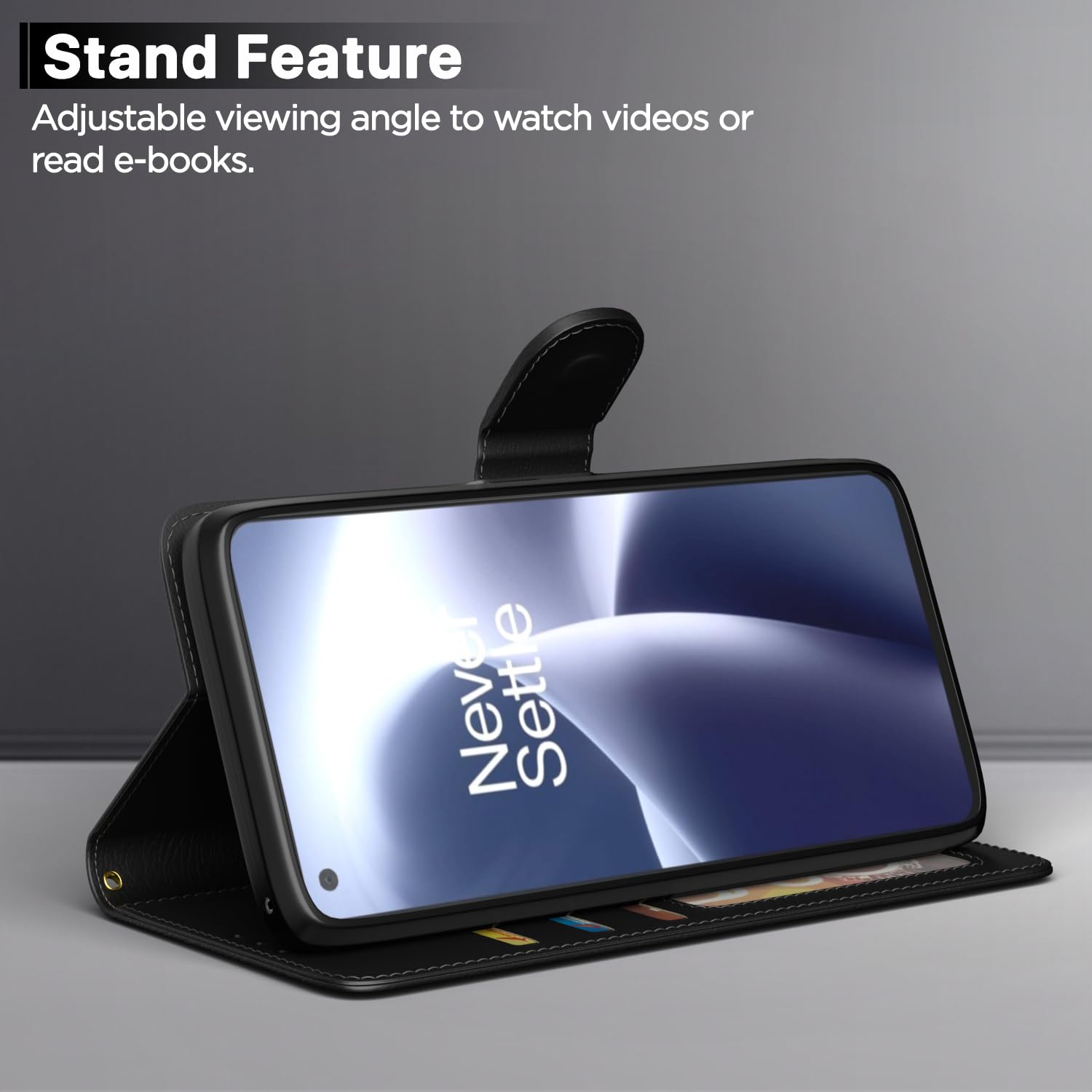 Black flip cover for OnePlus Nord 2T 5 – Pikkme – photo 3