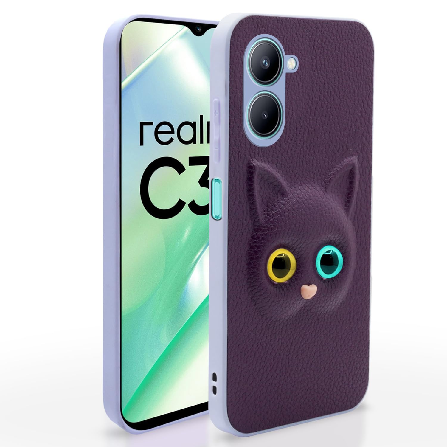 Pikkme Realme C33 Cat purple back cover