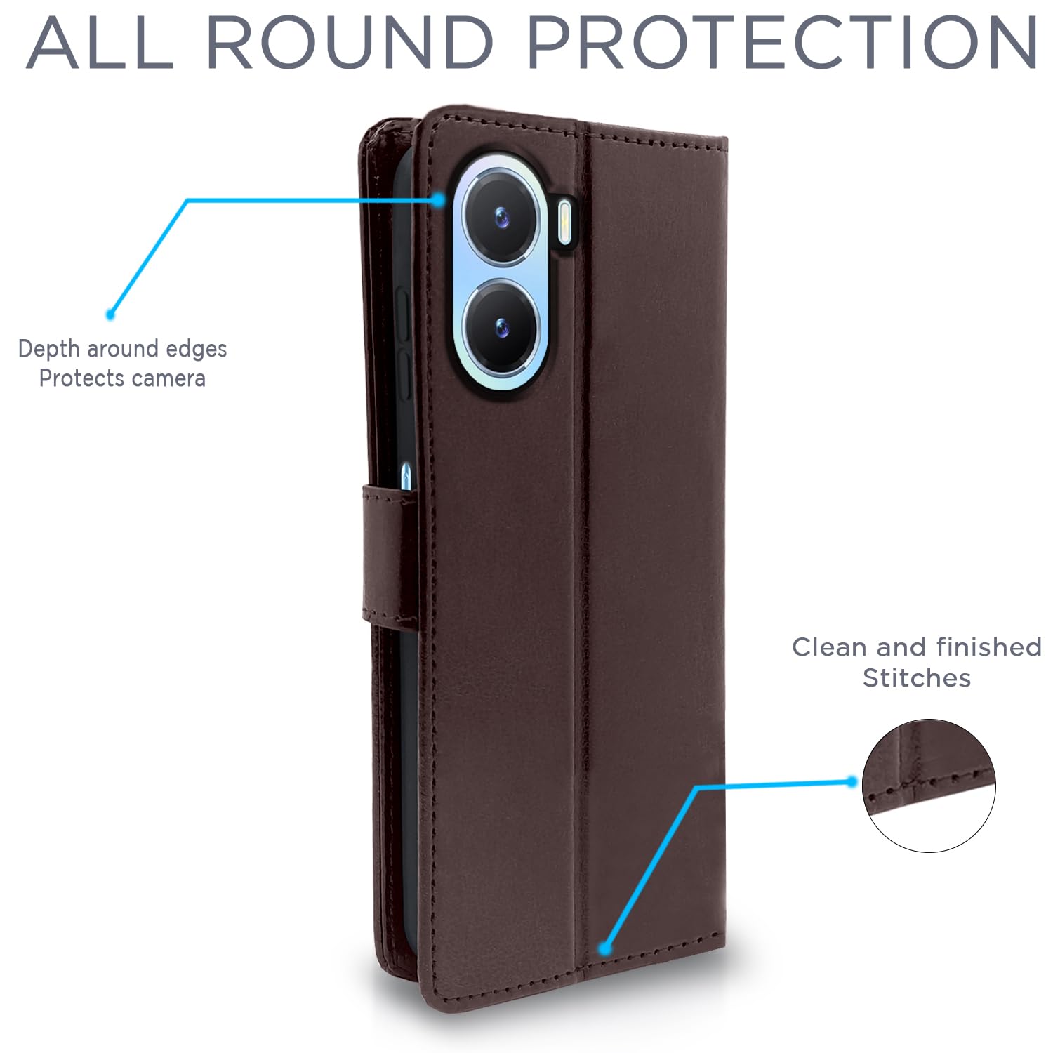Coffee mobile flip cover for Vivo T2X/Y16/Y56 5G – Pikkme – photo 5
