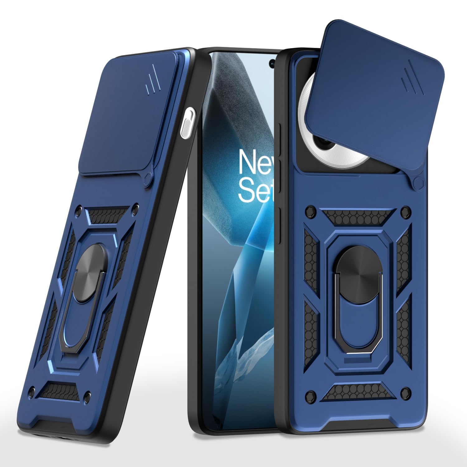 Pikkme blue D10 Camera Shield mobile back cover for OnePlus 13 5G/360