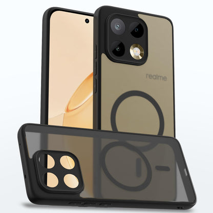 Pikkme Realme 16 Pro 5G black smoke mag-safe mobile back cover