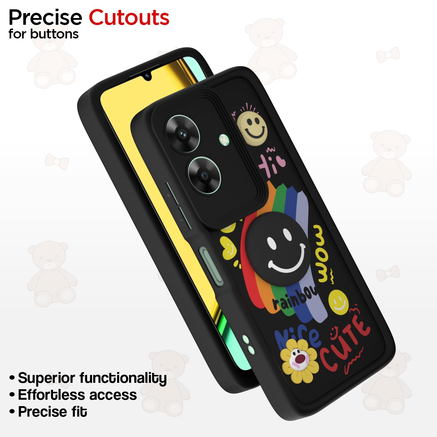 Pikkme Realme Narzo N61/C61 4G black mobile back cover – photo 6