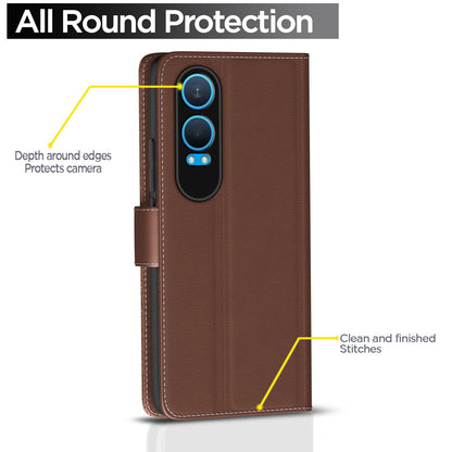 OnePlus Nord CE 4 Lite 5G Wallet mobile flip cover in tan by Pikkme – photo 4