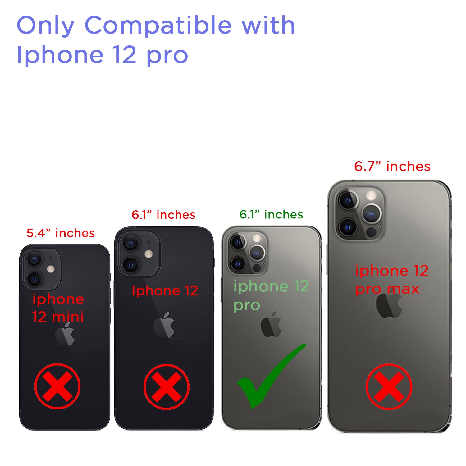 Pikkme iPhone 12 Pro Magsafe Back Cover (Black)