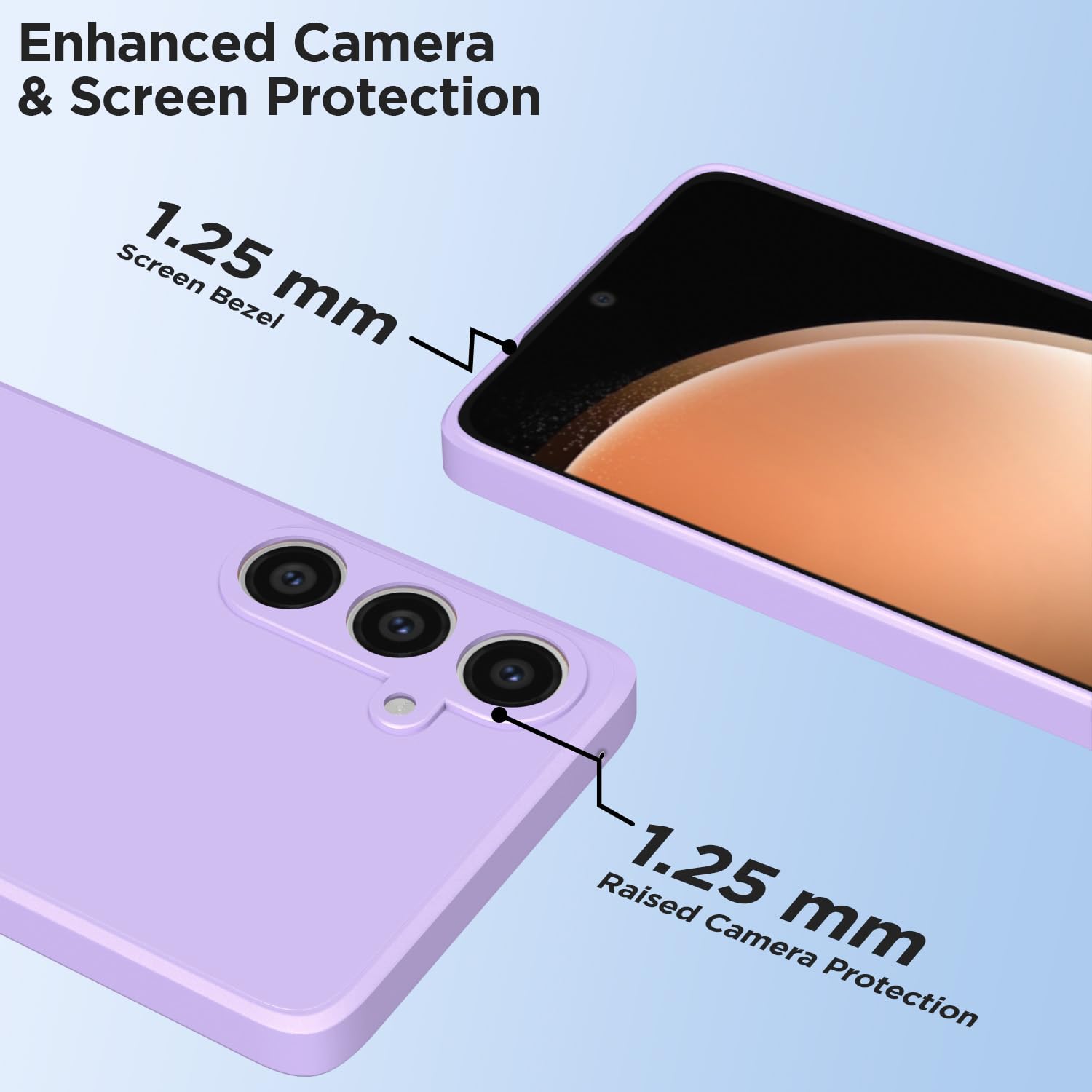 Pikkme Samsung S23 FE 5G Liquid Silicone purple back cover – photo 6