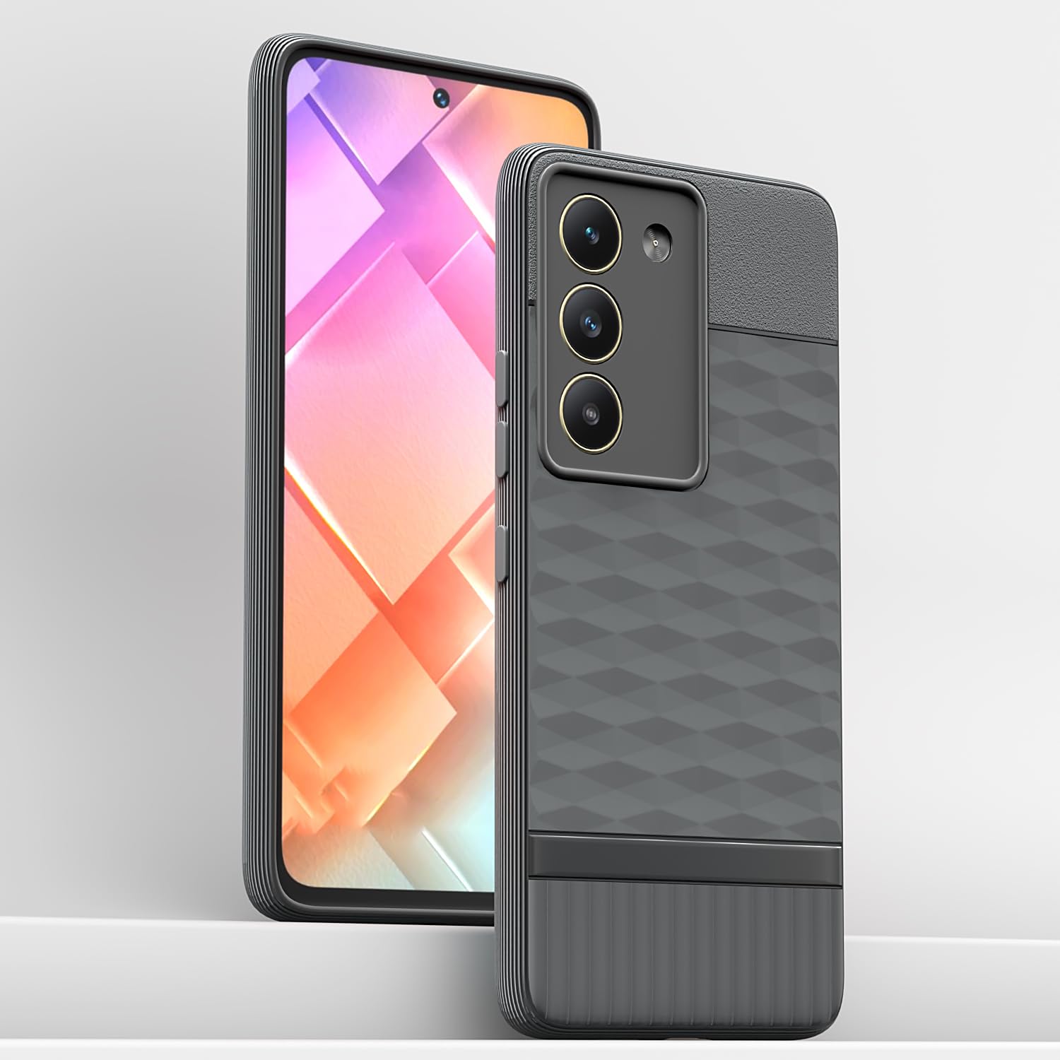 Pikkme Vivo T3 5G / Vivo Y200e 5G Gencase Back Cover (Grey)