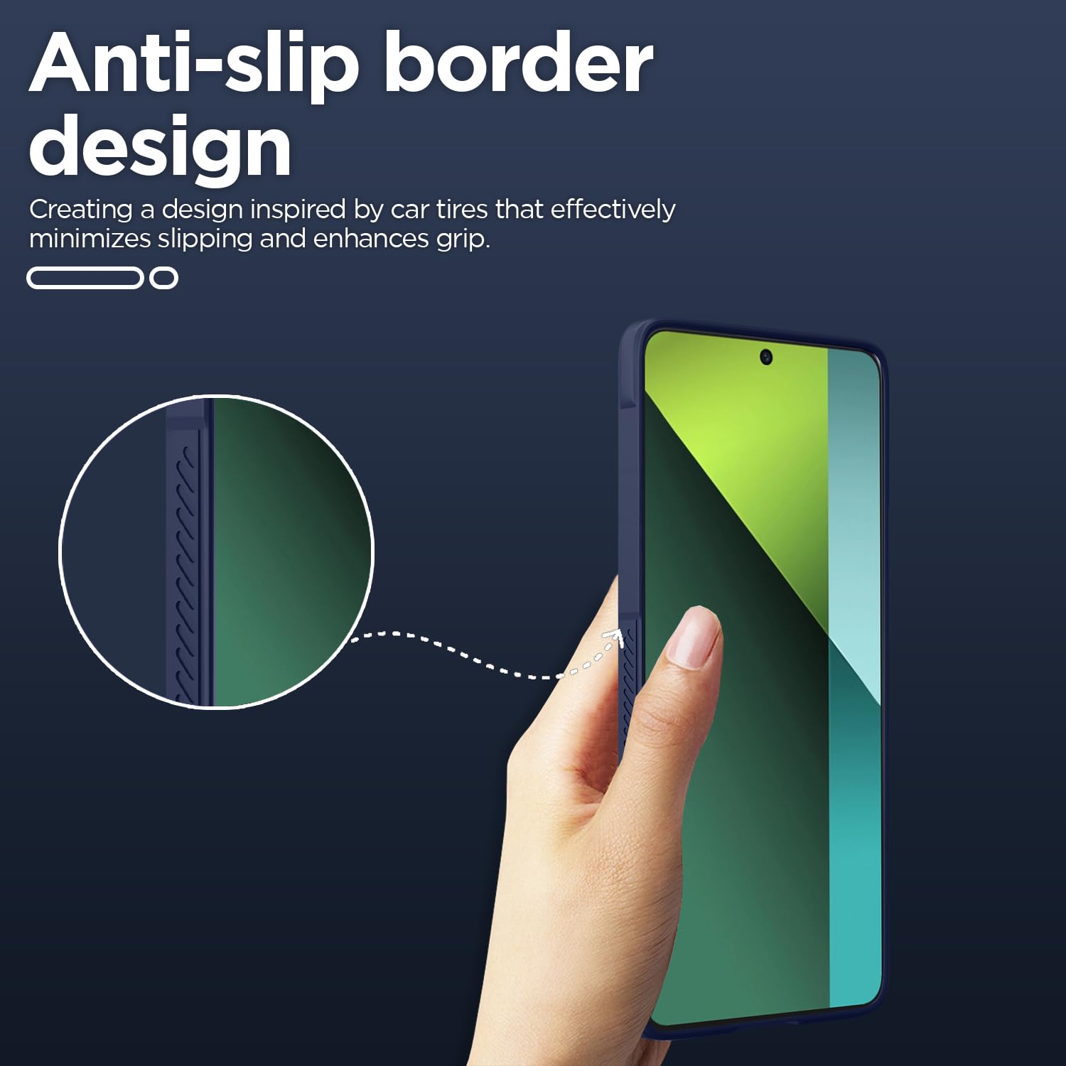 Pikkme blue Liquid Silicone back cover for Redmi Note 13 Pro 5G – photo 3