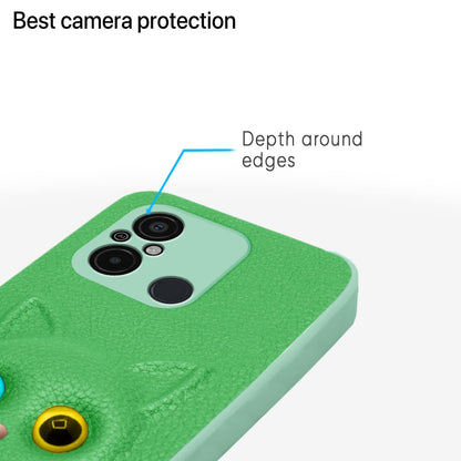 Pikkme Redmi 12C/Poco C55 Cat green mobile cover – photo 6