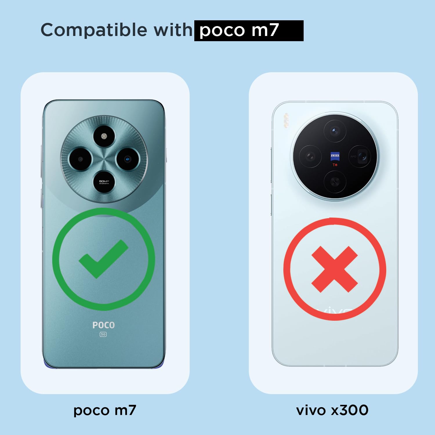 Poco M7 5G mobile back cover in transparent mag-safe by Pikkme – photo 4
