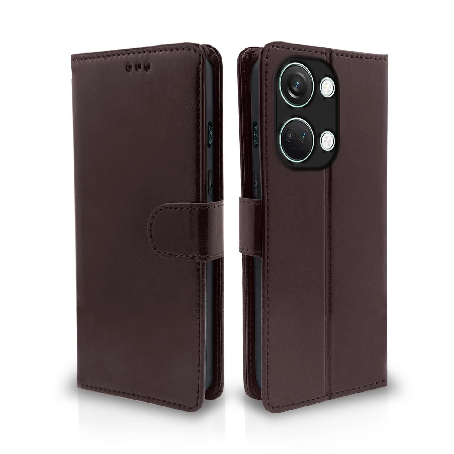 OnePlus Nord 3 5G flip cover in coffee by Pikkme
