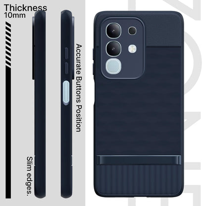 Pikkme Vivo T4x 5G Shockproof Soft Flexible Gencase Back Cover (Blue)