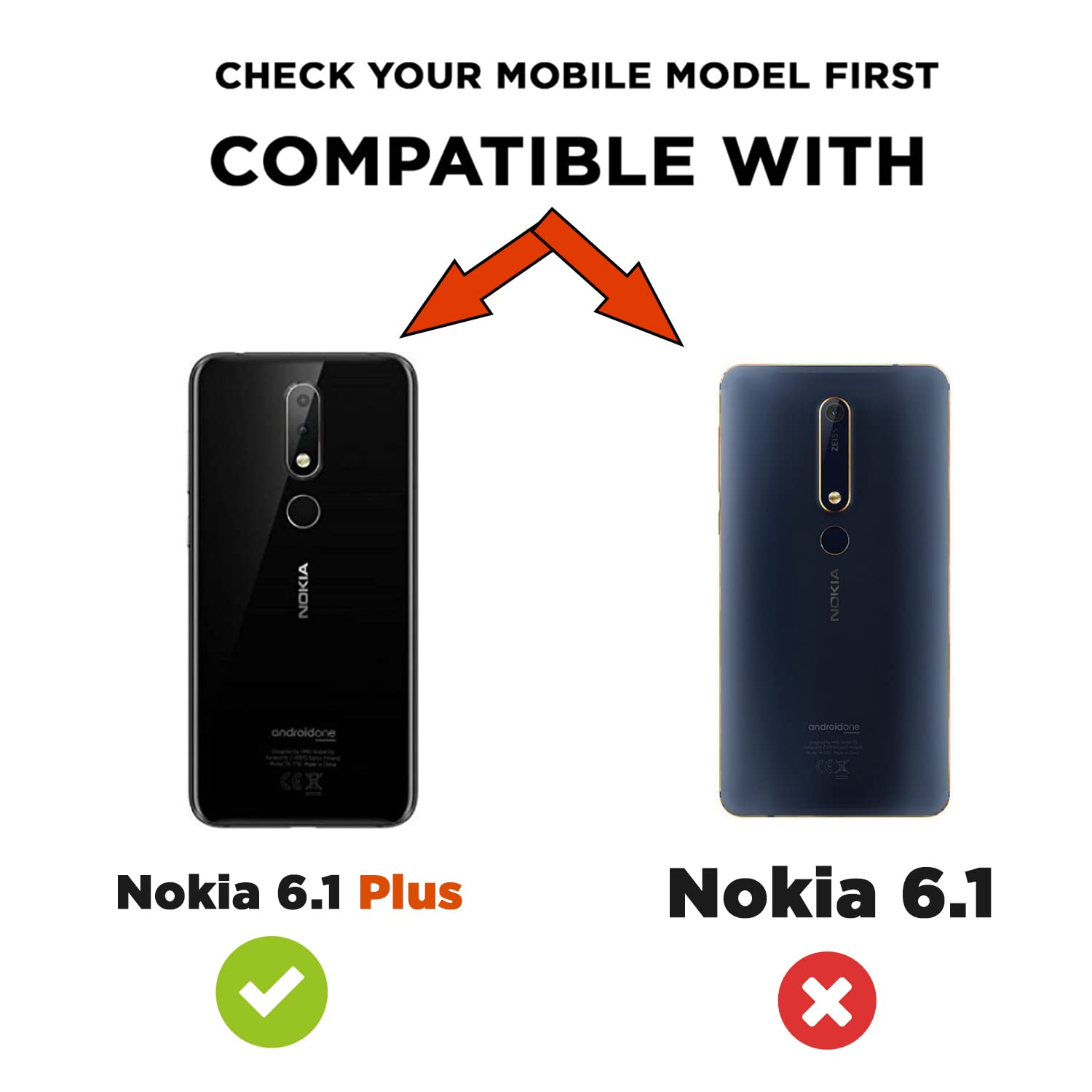 Nokia 6.1 Plus/6.1 Hybrid phone cover in black by Pikkme – photo 2