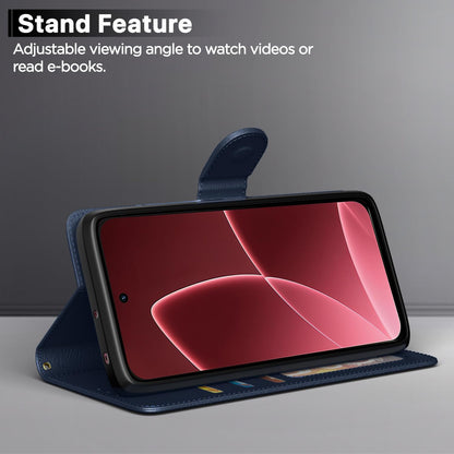 Oppo F33 Pro 5G flip cover in blue by Pikkme – photo 3