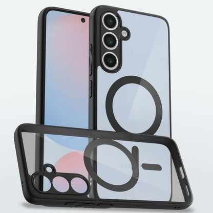 Black mag-safe mobile back cover for Samsung S24 FE 5G – Pikkme