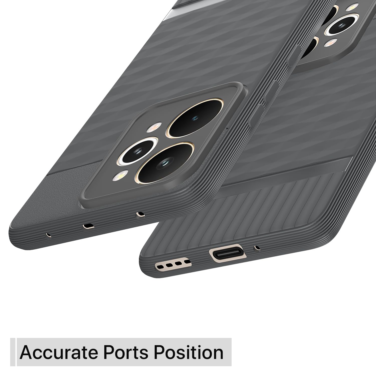 Pikkme Realme 15 5G Silicone grey phone cover – photo 4