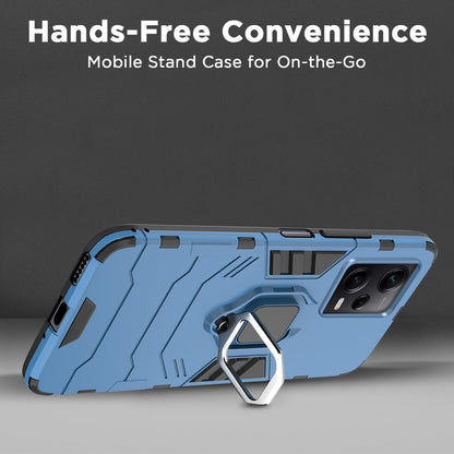 Pikkme Redmi Note 12 Pro 5G D5 Tough Armor Back Cover | Blue