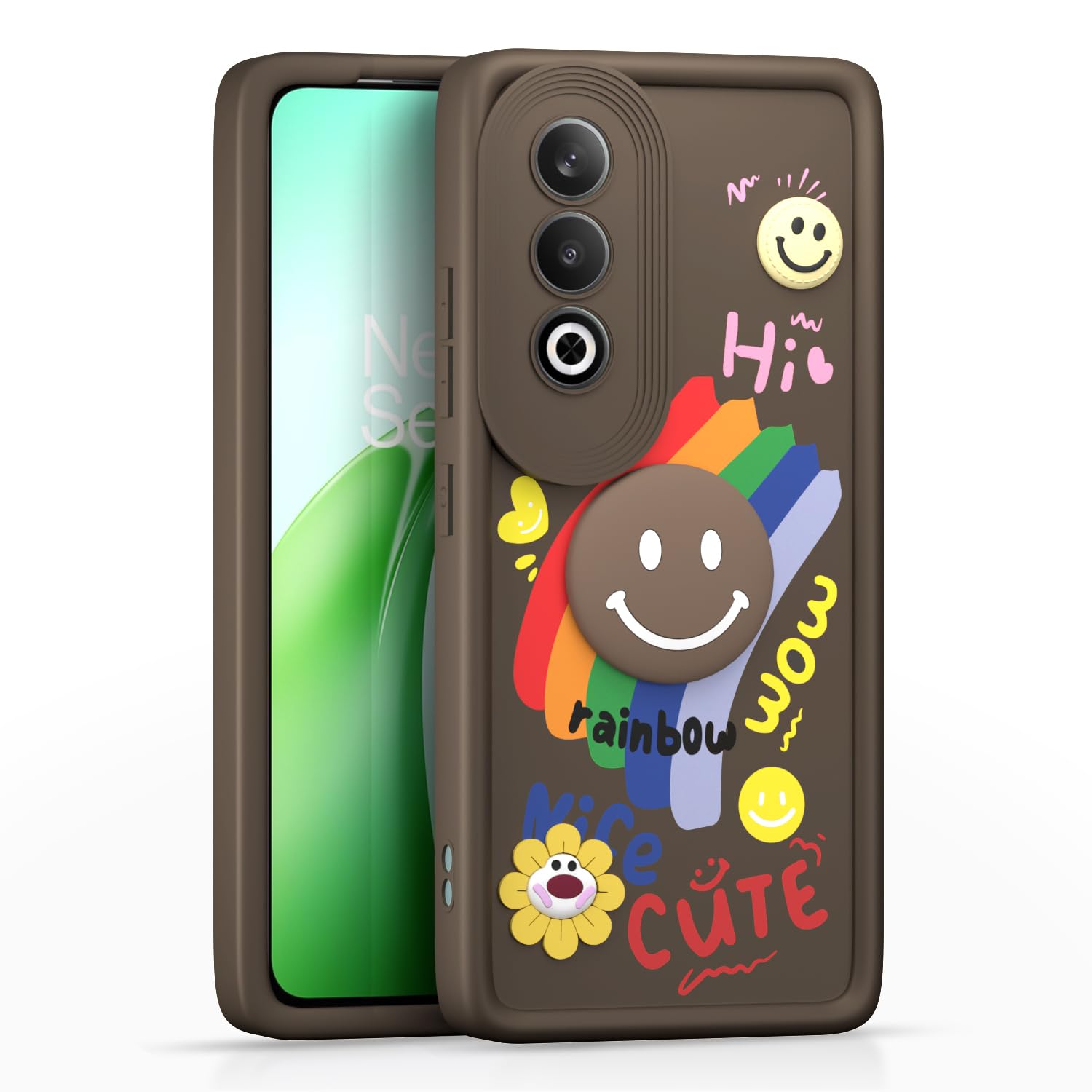 Pikkme OnePlus Nord CE 4 5G Soft Silicone brown mobile back cover