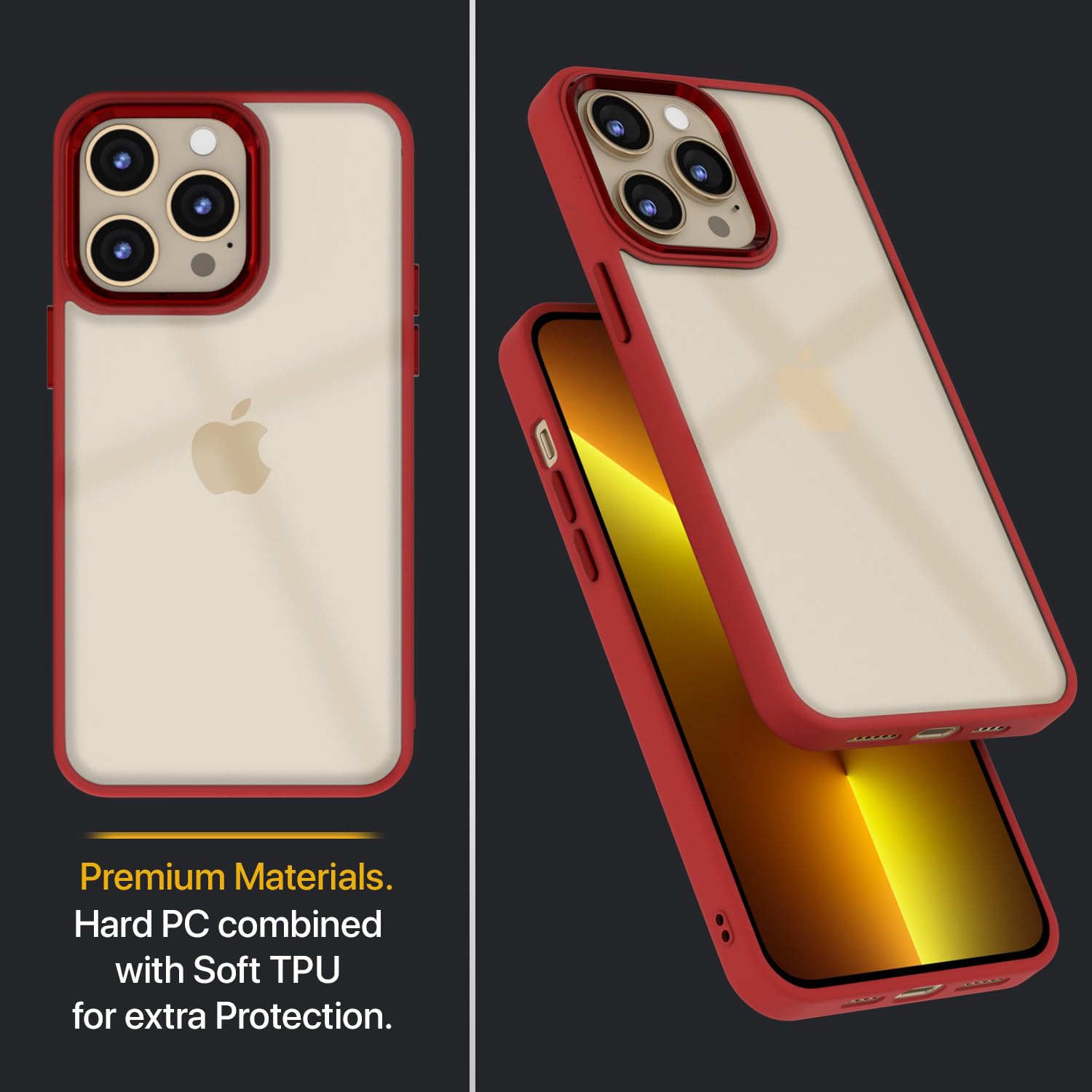 Pikkme red Chrome back cover for iPhone 13 Pro Max – photo 4