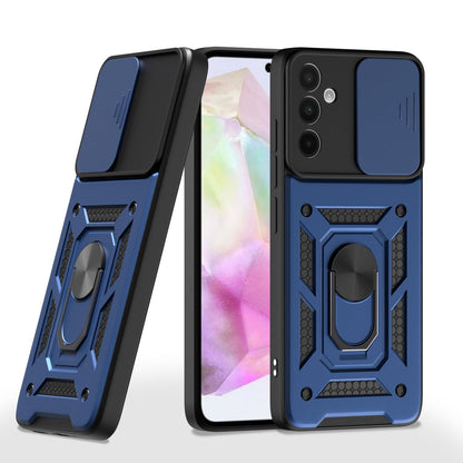 Samsung A56 5G D10 Camera Shield back cover in blue by Pikkme