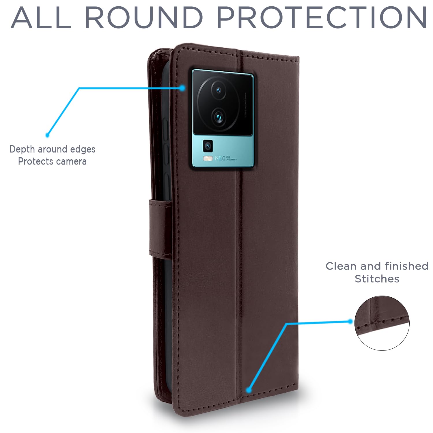 Coffee flip case for iQOO Neo 7 Pro 5G – Pikkme – photo 4