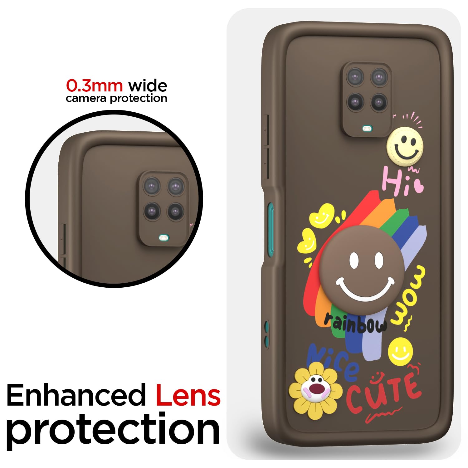 Brown mobile cover for Redmi Note 9 Pro/Note 9 Pro Max/Poco M2 Pro/Note 10 Lite – Pikkme – photo 5