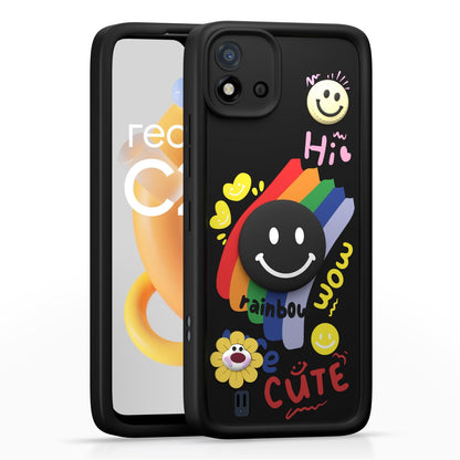 Black phone cover for Realme C20 – Pikkme