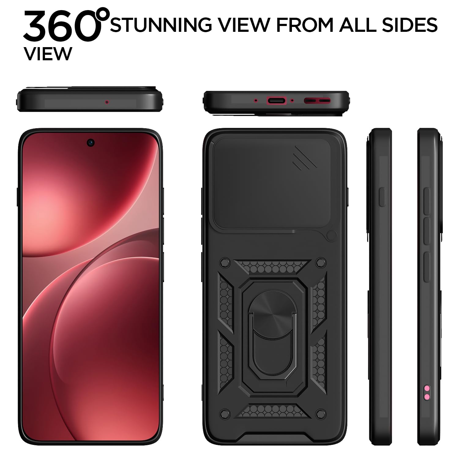 Black phone cover for Oppo Find X9 5G/360 – Pikkme – photo 5