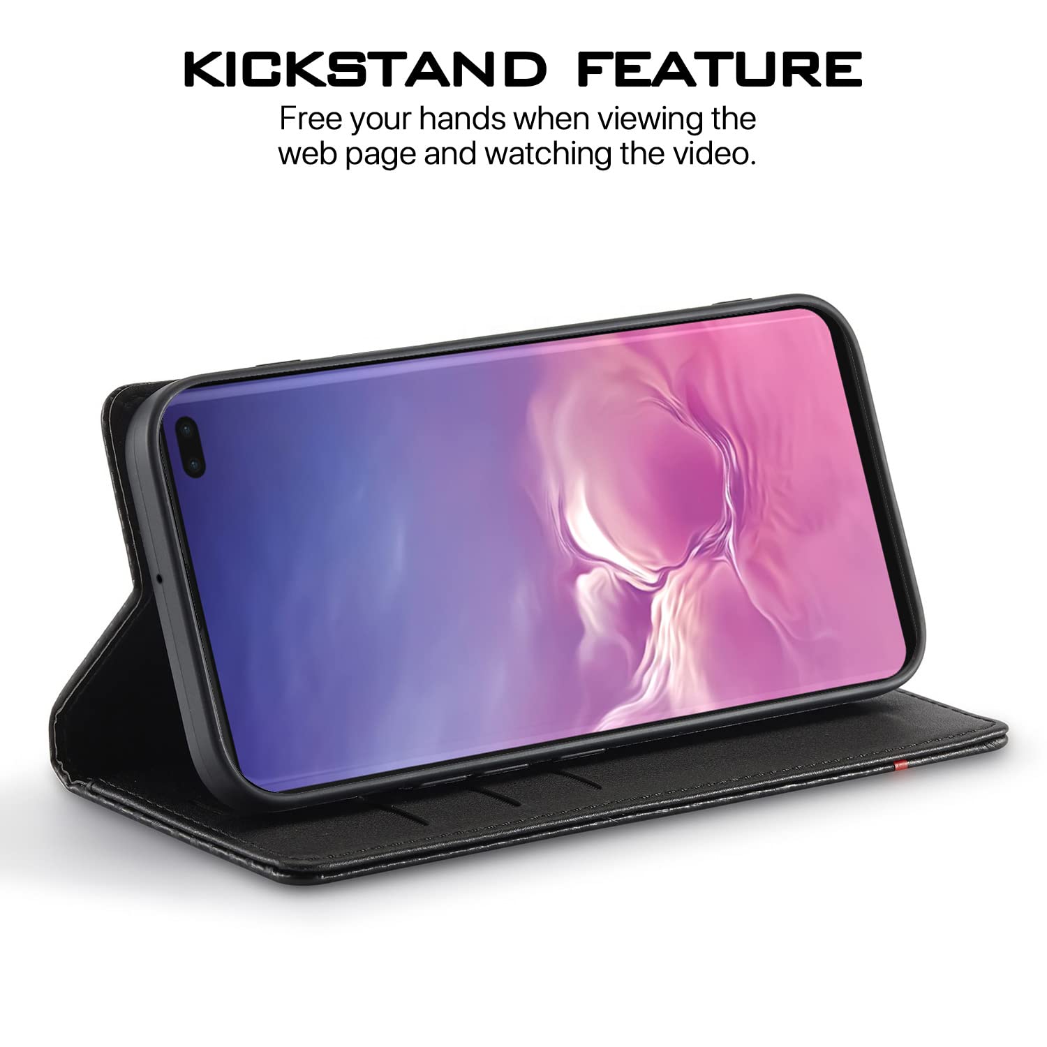 Black Wallet flip cover for Samsung S10 Plus – Pikkme – photo 5