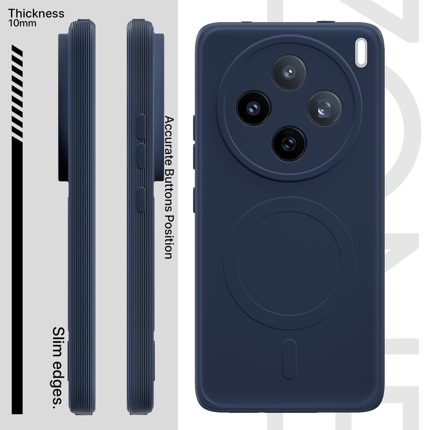 Blue MagSafe back cover for Vivo X200T 5G – Pikkme – photo 3