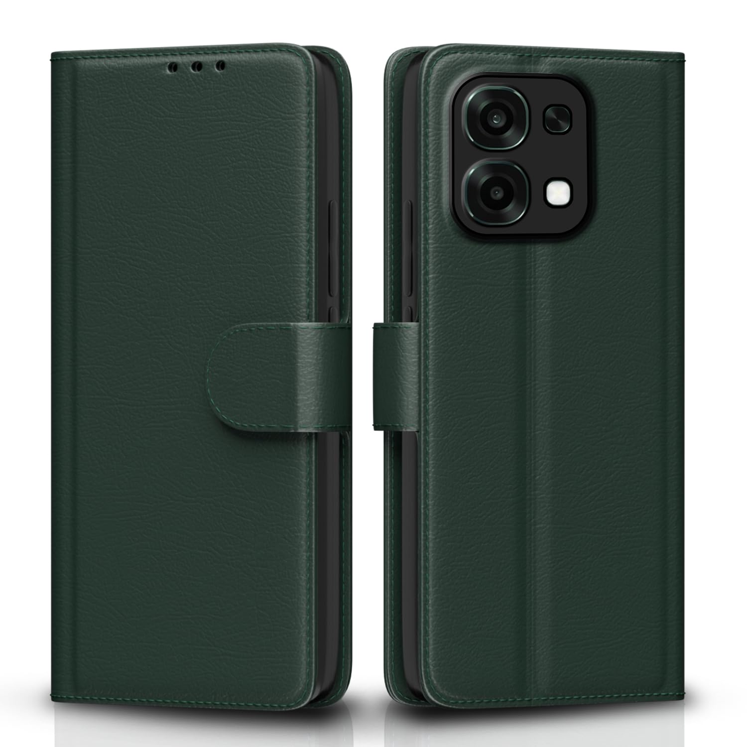 Oppo F31/F33 5G Wallet mobile flip cover in green by Pikkme