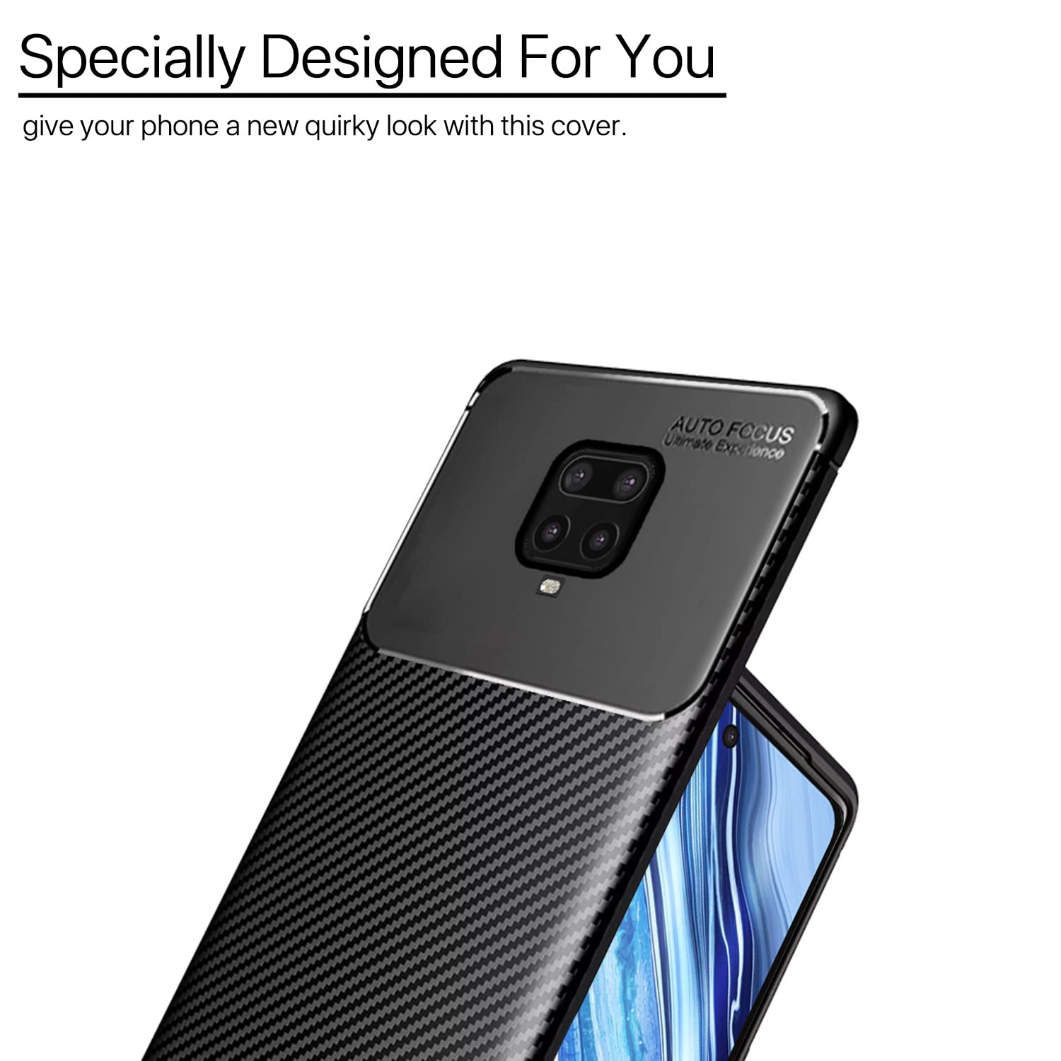 Redmi Note 10 Lite/Note 9 Pro/Pro Max/Poco M2 Pro mobile back cover in black by Pikkme – photo 6