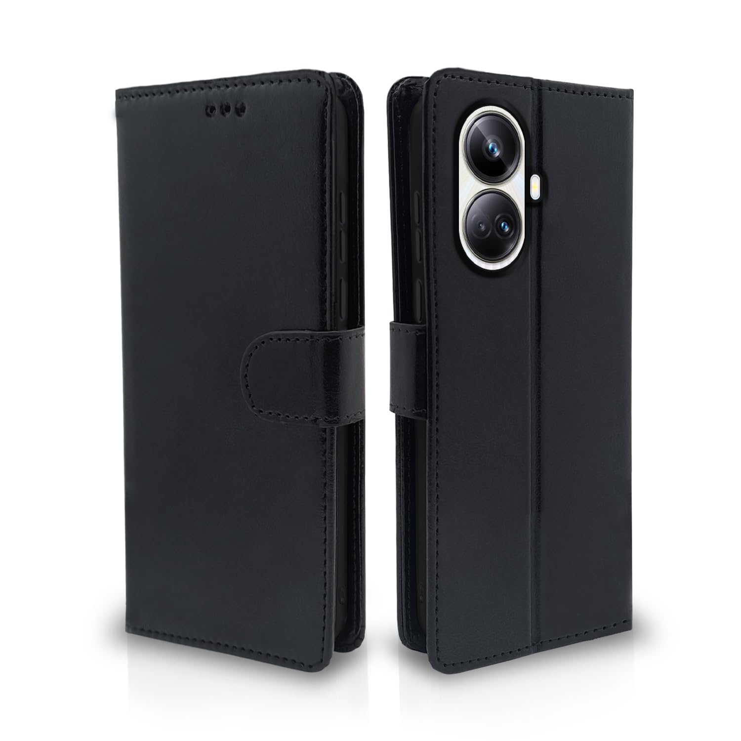 Pikkme Realme 10 Pro Plus 5G Wallet black flip cover